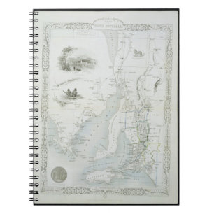 Part of South Australia, from a Series of World Ma Spiral Notebook