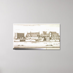 Part of the City of Westminster, 1647 (engraving) Canvas Print
