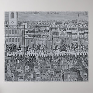 Part of the Coronation Procession of Edward VI Poster