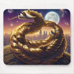 Part Raccoon Part Snake Mouse Pad