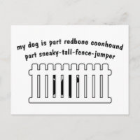 Part Redbone Coonhound Part Fence-Jumper