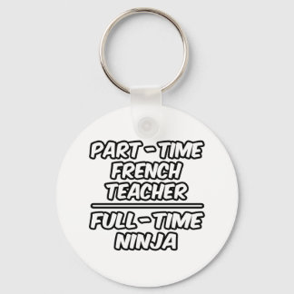 Part-Time French Teacher...Full-Time Ninja Key Ring