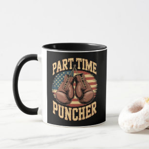 Part Time Puncher Boxing Gloves Mug