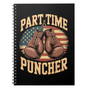 Part Time Puncher Boxing Gloves Notebook