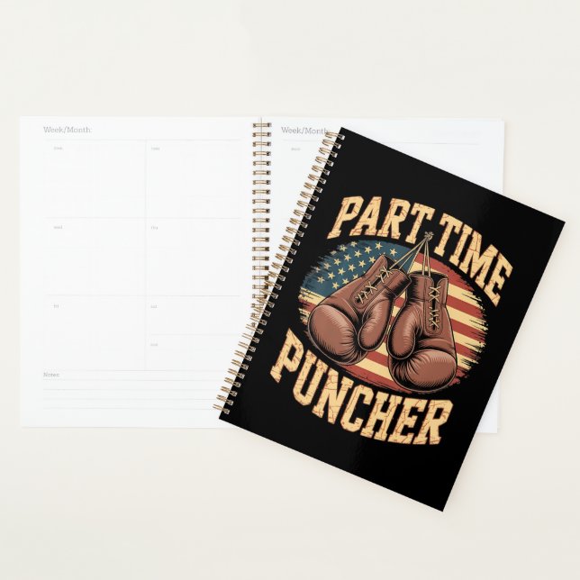 Part Time Puncher Boxing Gloves Planner (Display)