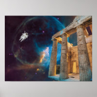 Parthenon Acropolis Greece Meets Space
