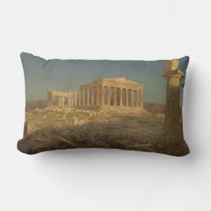 Parthenon (Ancient Greek Temple, Athens Landmark) Lumbar Cushion