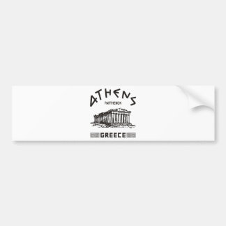 Parthenon - Athens - Greek (black) Bumper Sticker