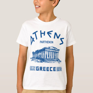 Parthenon - Athens - Greek (blue) T-Shirt