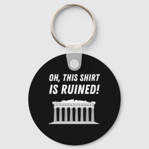 Parthenon Greece And Acropolis Of Athens Key Ring