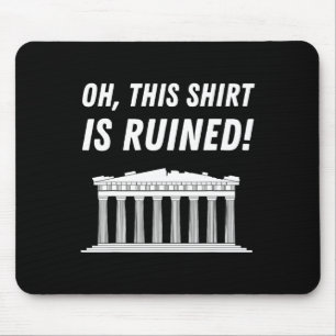 Parthenon Greece And Acropolis Of Athens Mouse Pad