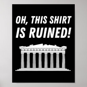 Parthenon Greece And Acropolis Of Athens Poster