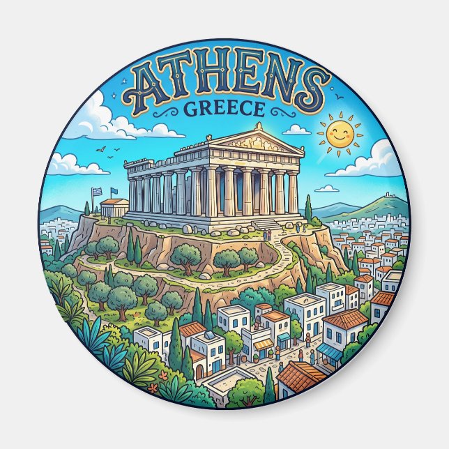 Parthenon Greece Magnet (Front)