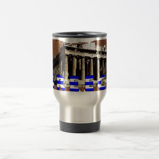 Parthenon Greece Travel Mug (Center)