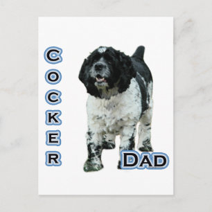 Parti Cocker Spaniel Dad 4 Postcard
