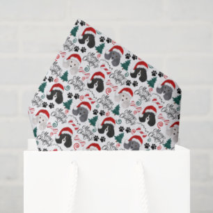 Parti Poodle Christmas Tissue Paper
