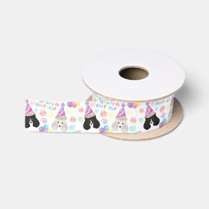Parti Poodle Satin Ribbon
