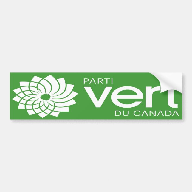 Parti Vert du Canada Logo Bumper Sticker (Front)