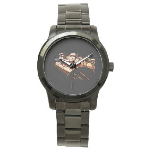Partial Image of a Saxophone on a Watch