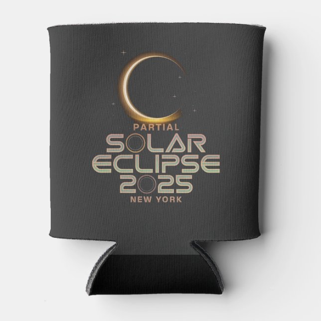 Partial Solar Eclipse 2025 Astronomy Event  Can Cooler (Front)