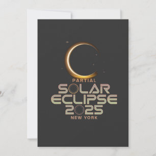 Partial Solar Eclipse 2025 Astronomy Event Invitation