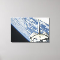 Partial view of Space Shuttle Endeavour