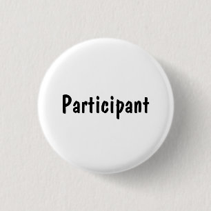 Participant 3 Cm Round Badge