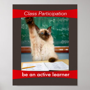 Participation is a Virtue Classroom Poster