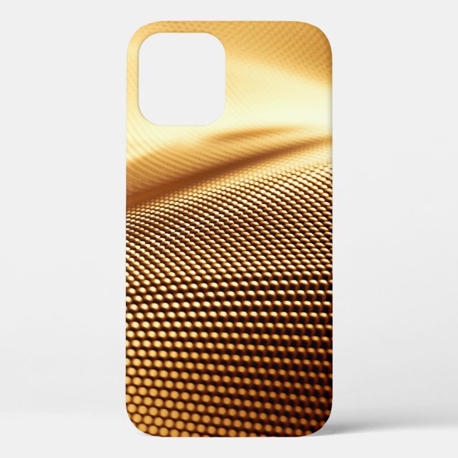 Particle drapery luxury gold background. 3d illust Case-Mate iPhone case (Back)