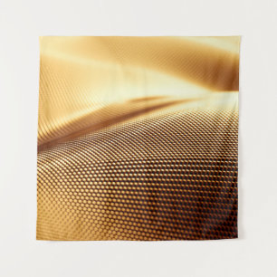 Particle drapery luxury gold background. 3d illust tapestry