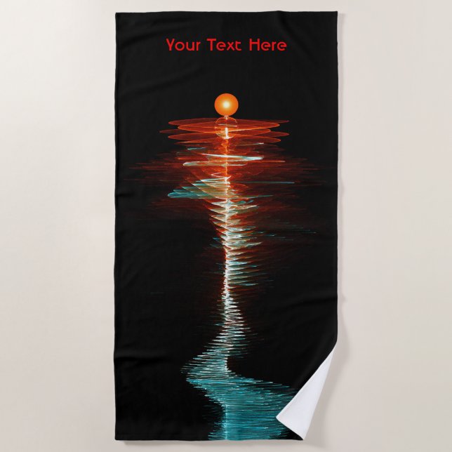 Particle-Wave Duality Beach Towel (Front)