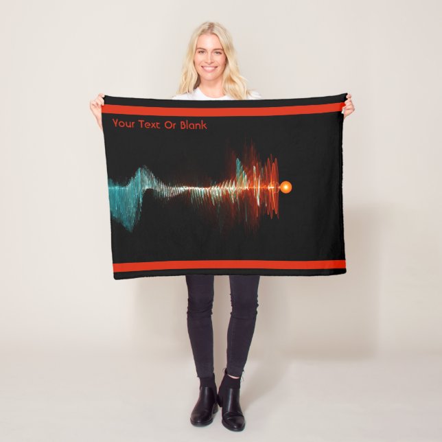 Particle-Wave Duality Fleece Blanket (In Situ)