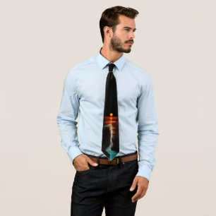 Particle-Wave Duality Neck Tie