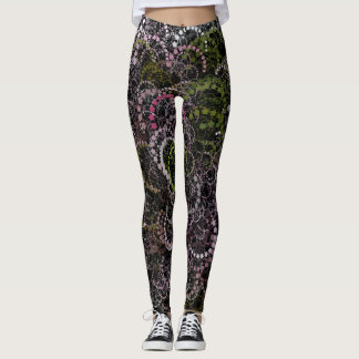 particleArt Floral 1 Leggings
