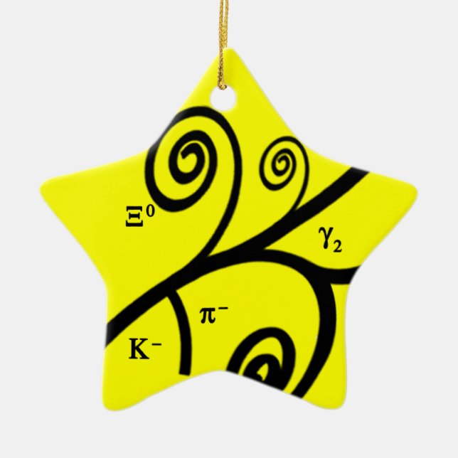 Particles! Ceramic Tree Decoration (Front)