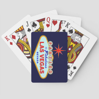 Partied in  Fabulous Las Vegas Playing Cards