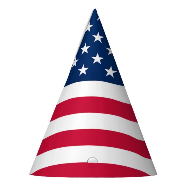 Partiotic American Flag Party Hat (Left)