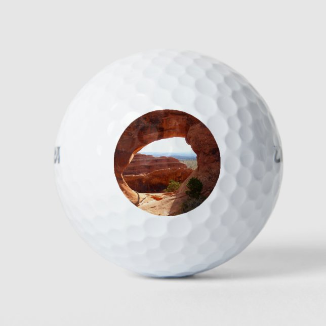 Partition Arch at Arches National Park Golf Balls (Front)