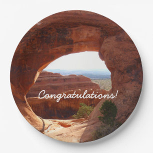 Partition Arch at Arches National Park Paper Plate