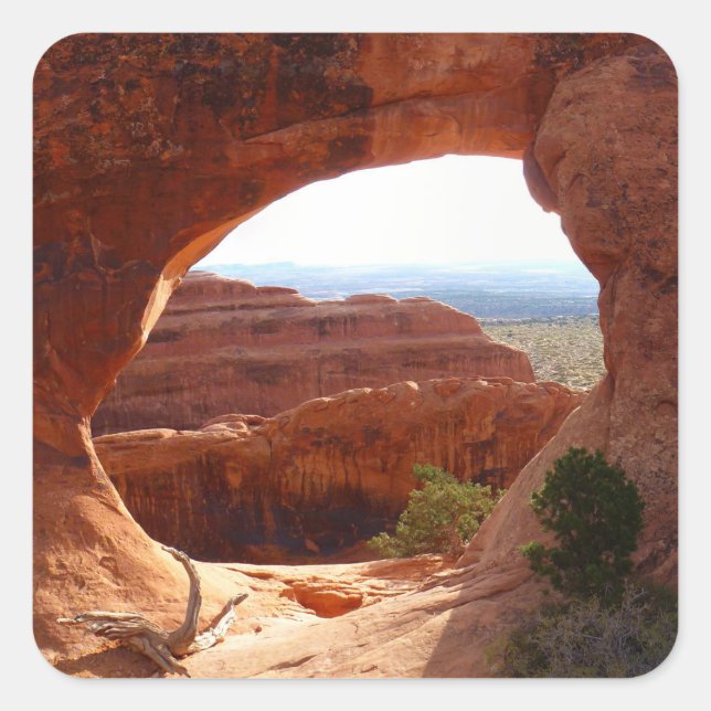 Partition Arch I at Arches National Park Square Sticker (Front)