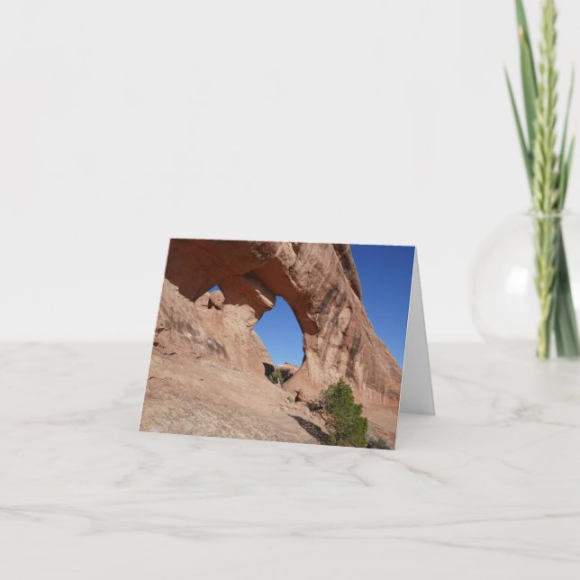 Partition Arch II at Arches National Park Card (Front)