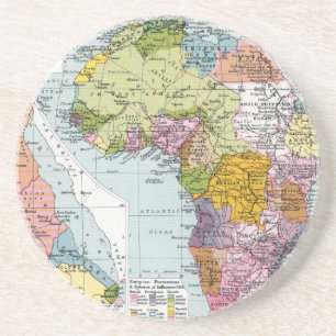 PARTITIONED AFRICA, 1914 COASTER