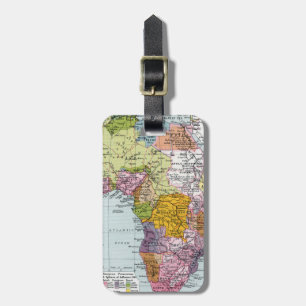 PARTITIONED AFRICA, 1914 LUGGAGE TAG