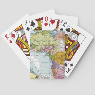 PARTITIONED AFRICA, 1914 PLAYING CARDS