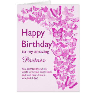 Partner Birthday Butterflies
