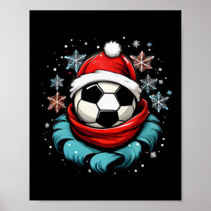 Partner Fun Outfit Nikolaus Xmas Santa Fußbyll Soc Poster