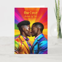 Partner Gay Anniversary Rainbow African American