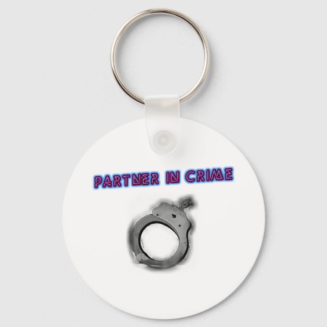 Partner In Crime Left Handcuff Key Ring (Front)