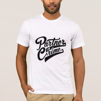 Partner in crime scene design t-shirts for man.