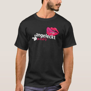 Partner look couple mouth with tongue saying Angel T-Shirt
